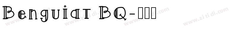 Benguiat BQ字体转换